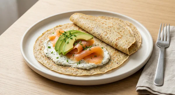 Crêpes salées à la ricotta et courgettes